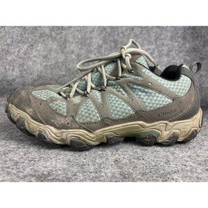 Oboz Trail Hiking Shoes Womens Size 10 Green Mesh Low Top Outdoor Sneakers